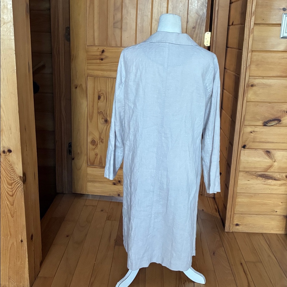 Linen long line jacket - Picture 6 of 10